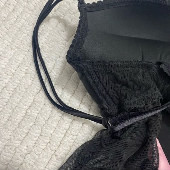 Victoria’s Secret Sexy Little Things Chemise Baby Doll Black Size 34‎ C - Picture 6 of 12
